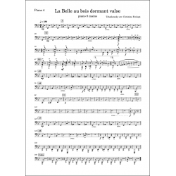 Valse de La belle au bois dormant 8 mains Piano 4
