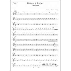 Libiamo La Traviata - Partie Piano 1, 1 piano 8 mains
