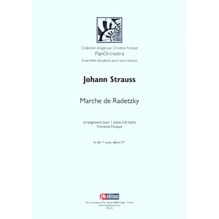 Marche de Radetzky J. Strauss - 1 piano, 8 mains