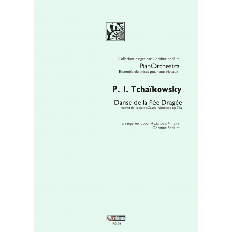 Tchaïkovsky – Danse de la Fée Dragée pour 4 pianos à 4 mains