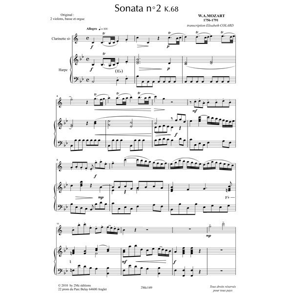 Mozart Sonata n°2 k68