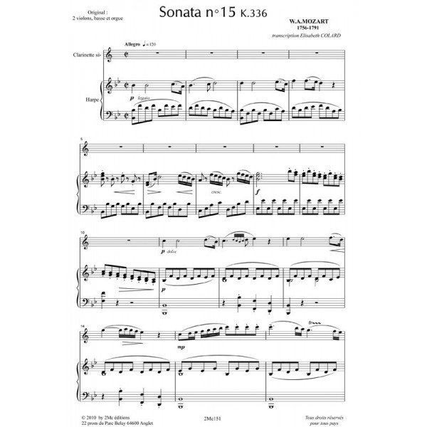 Mozart Sonata n°15 k336