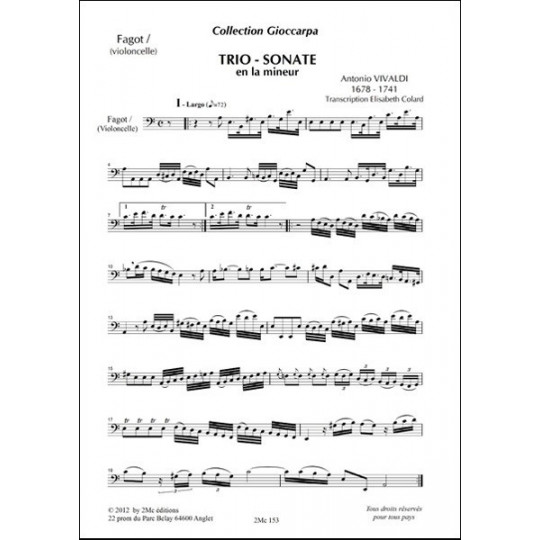 Antonio Vivaldi - Trio sonate en La mineur