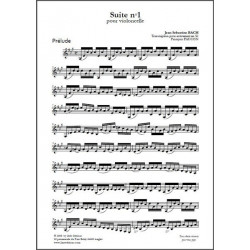JS Bach Suite n°1 pour clarinette Pdf couverture