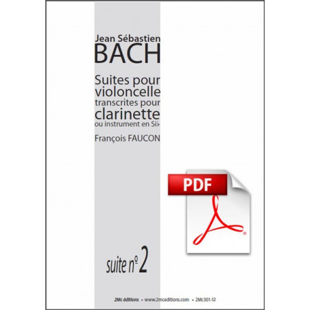 JS Bach Suite n°2 pour clarinette Pdf