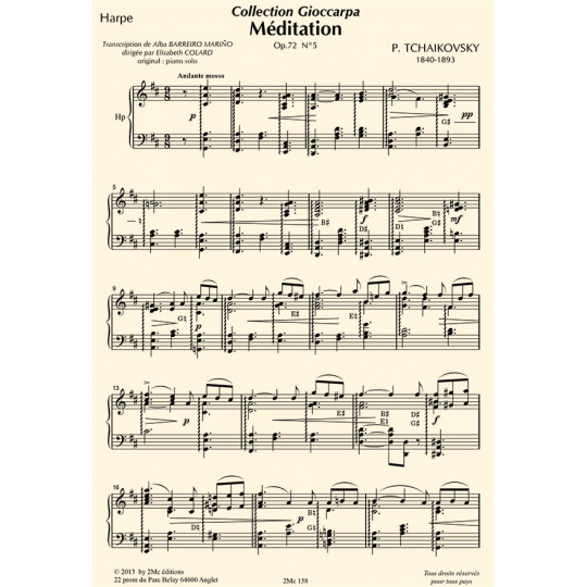 Méditation Tchaikowsky (violon & harpe)