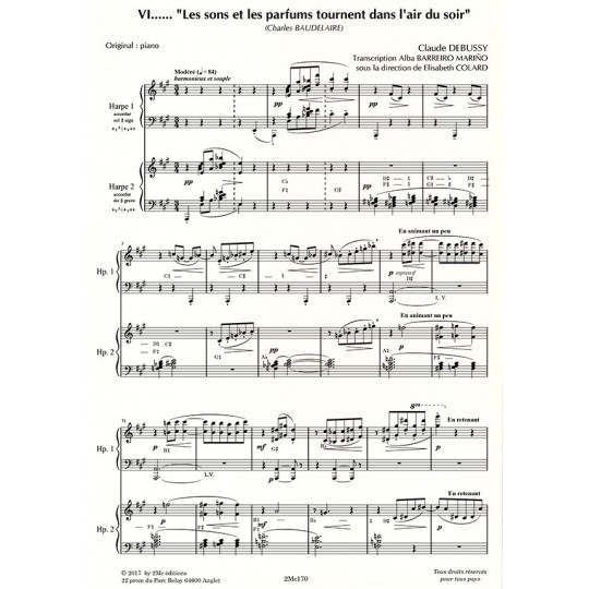 Debussy Les sons et les parfums... Score