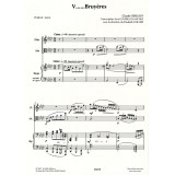 Debussy Bruyères pour flûte, alto et harpe Score
