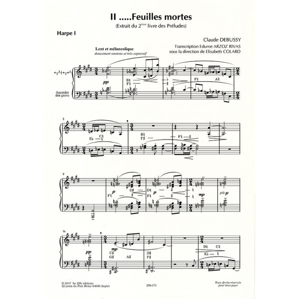 Debussy Feuilles Mortes  Harpe 1