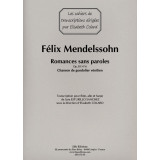 Romances sans paroles - F. Mendelssohn Flûte, Alto et Harpe Couverture