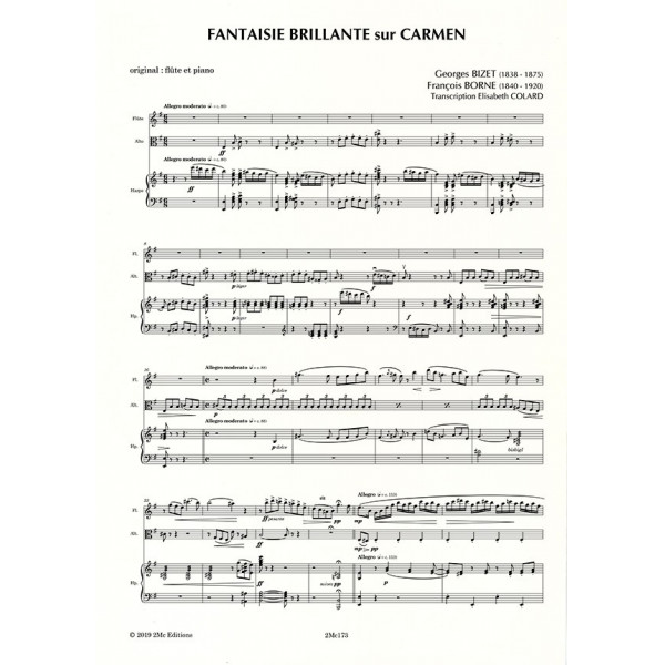 Fantaisie brillante sur Carmen Score