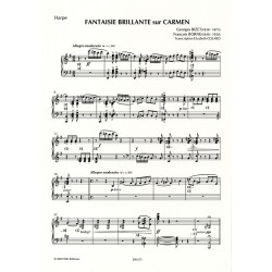 Fantaisie brillante sur Carmen | Flûte, alto ou violoncelle et harpe