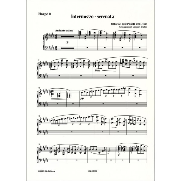 Respighi  Intermezzo serenata Harpe 2