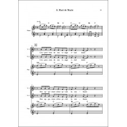 Extrait de « Le Mari de Marie », chanson pour deux voix égales et piano consacrée à la vie de Pierre et Marie Curie.