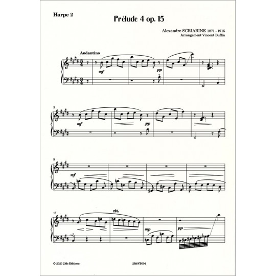 Scriabine Prélude 4 op.15