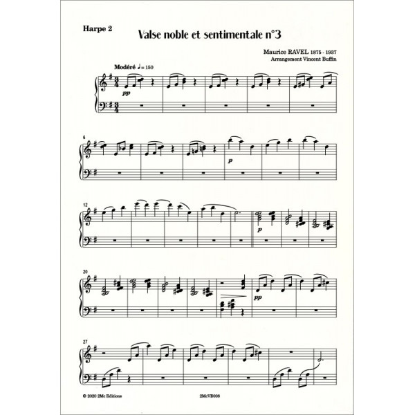 Ravel Valse noble et sentimentale n°3  Harpe 2
