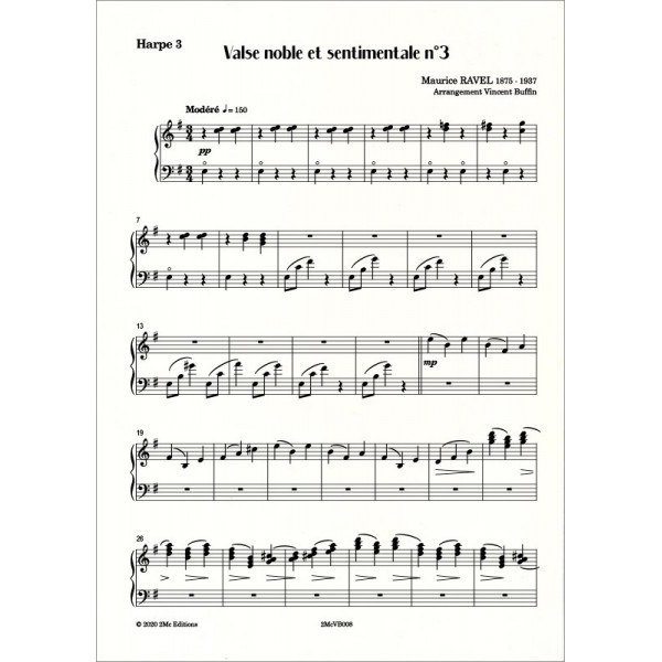 Ravel Valse noble et sentimentale n°3  Harpe 3