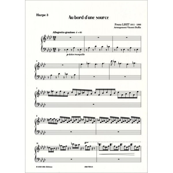 Liszt Au bord d'une source  Harpe 3