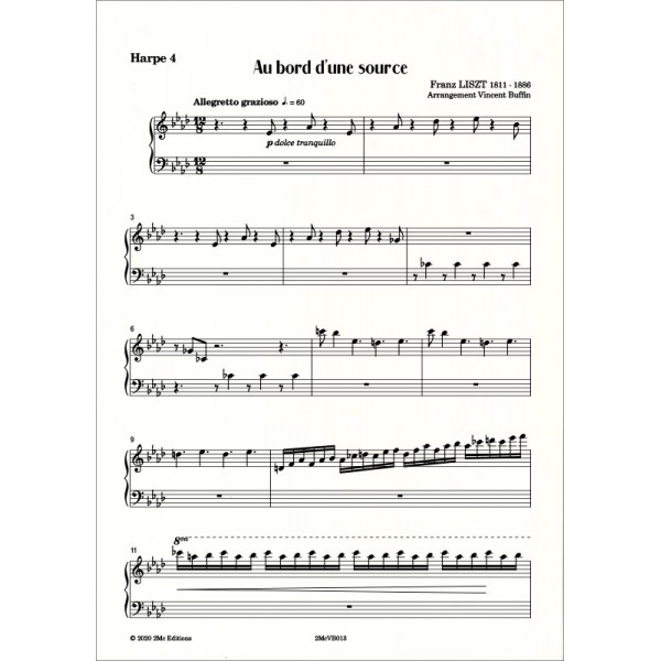 Liszt Au bord d'une source  Harpe 4