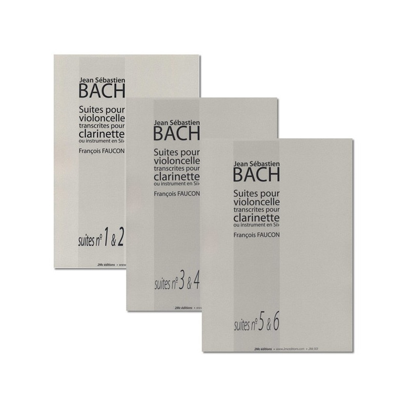 Pack 6 Suites de Bach pour clarinette
