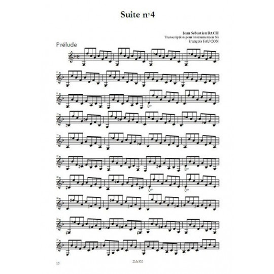 Suites de Bach 3 et 4 transcription pour clarinette