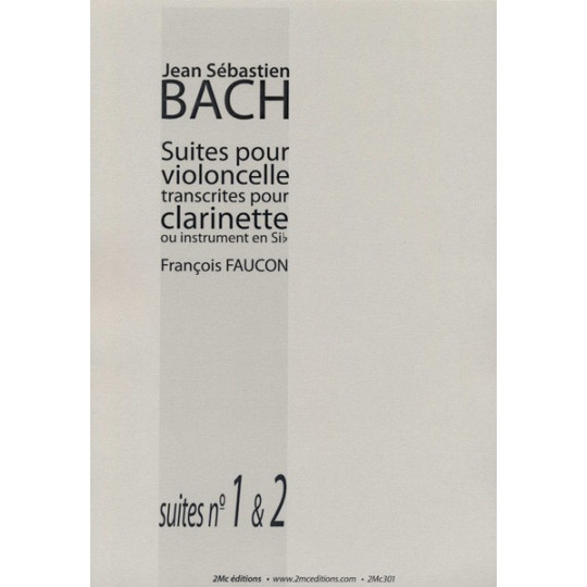 Suites de Bach 1 et 2 pour clarinette