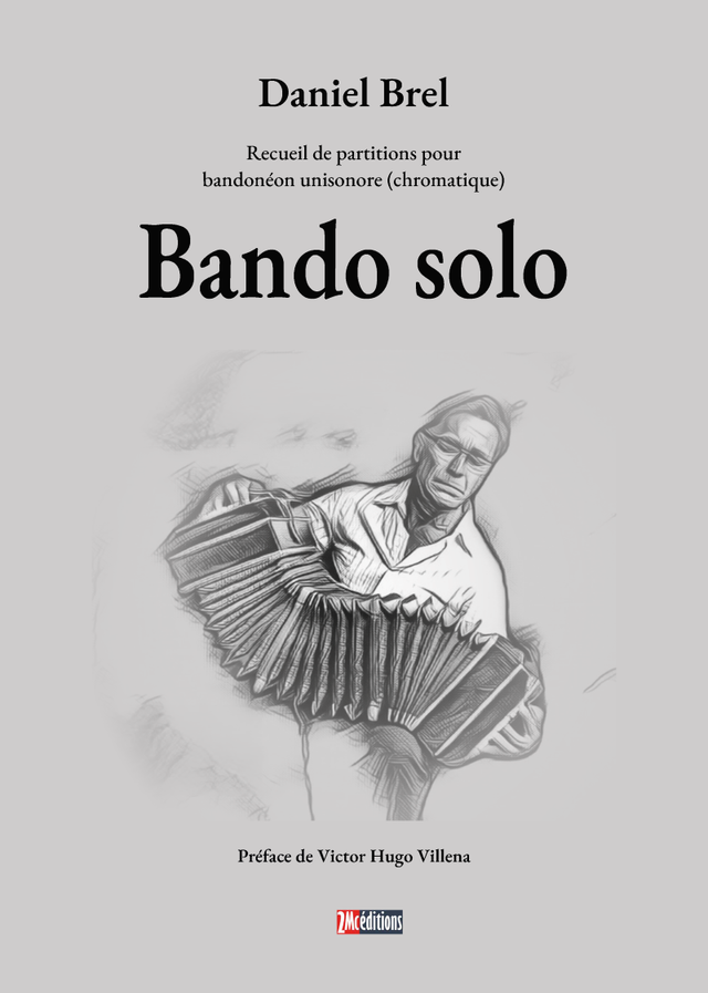Couverture Bando solo recueil de partitions pour bandonéon chromatique