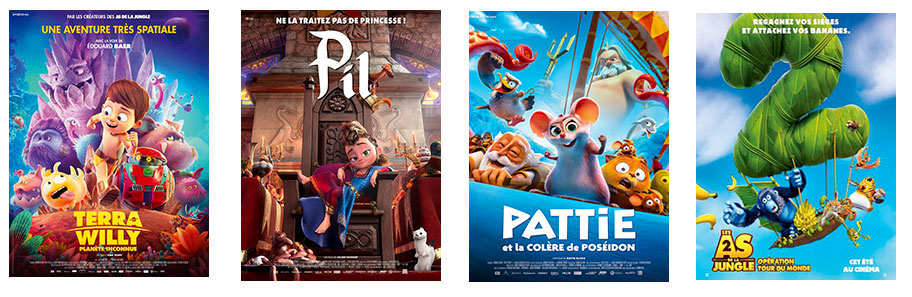 Les films d'animation dont j'ai gravé les partitions conducteur et matériel